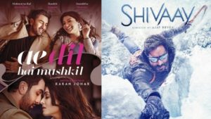 Read more about the article Film Ae Dil Hai Mushkil  of Karan Johar gets a lead of Rs. 75 crore over Ajay Devgan starrer vs Shivaay box office: