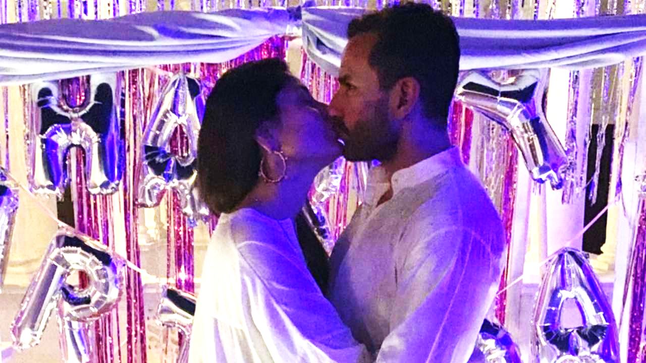 Kareena Kapoor Kissing hubby Saif Ali Khan