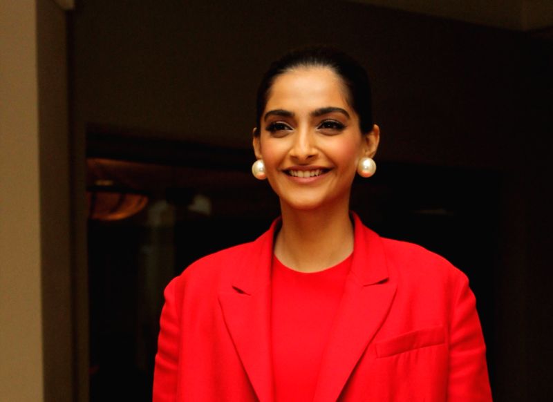 sonam kapoor during the promotions of the zoya factor