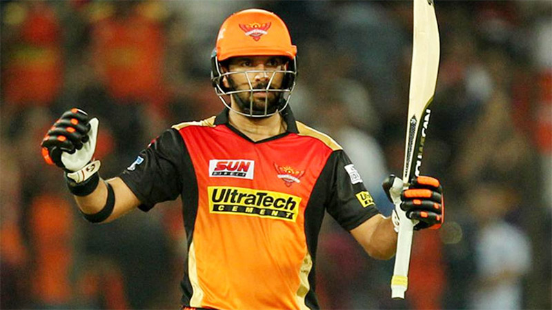 Yuvraj played a crucial role in Sunrisers Hyderabad's title-winning campaign with significant contributions.