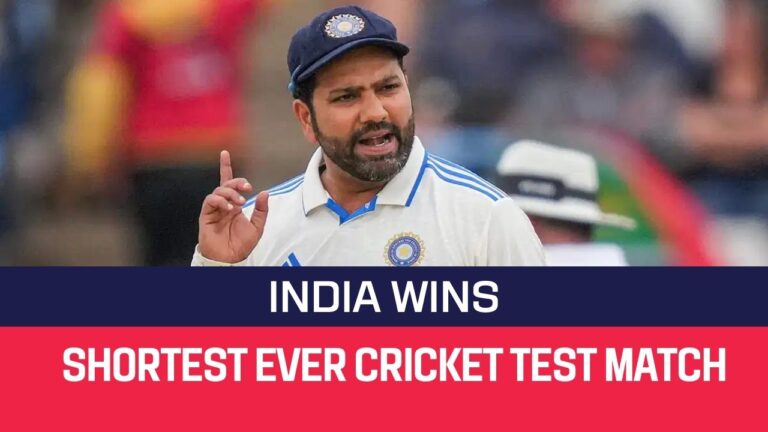 Read more about the article India wins Shortest Cricket Test Match in the History: Historic Feat