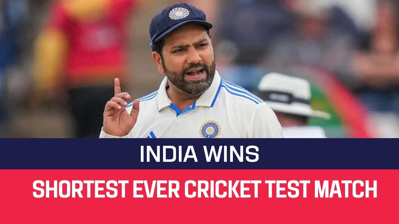 You are currently viewing India wins Shortest Cricket Test Match in the History: Historic Feat