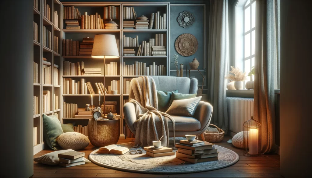 A cozy reading nook with comfortable seating - Building a Reading Habit