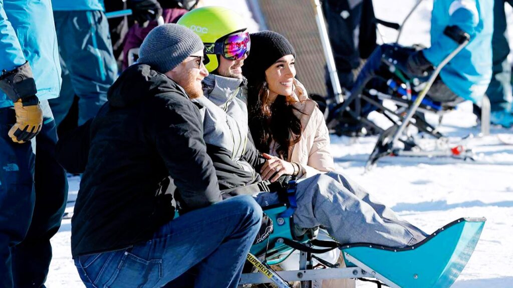 Prince Harry and Meghan Daring Skeleton Sledding