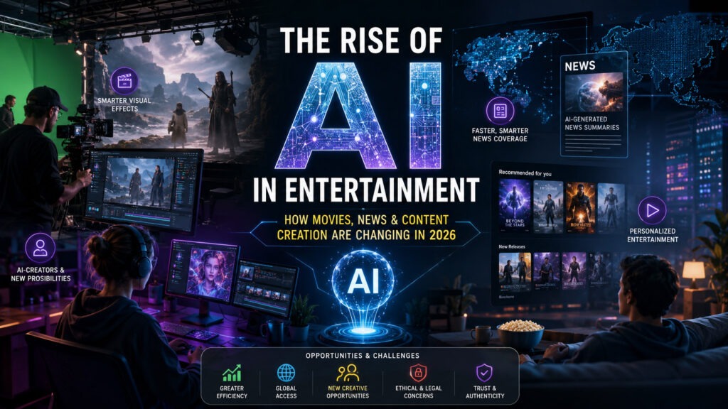 How AI Is Changing Entertainment in 2026: Movies, Creators & Media Explained