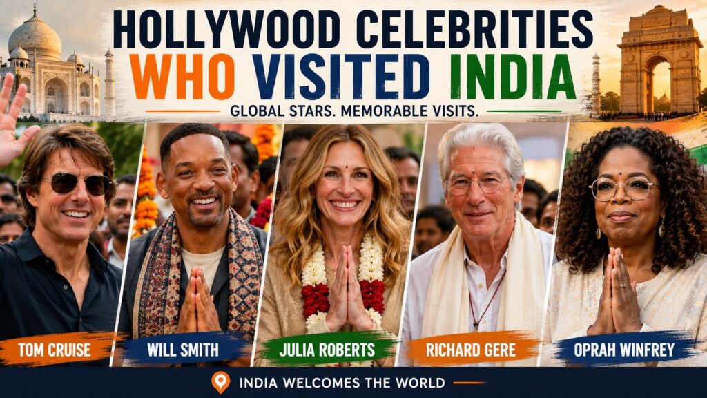 Hollywood Celebrities Who Visited India: Global Stars Who Made Headlines During Their Trips