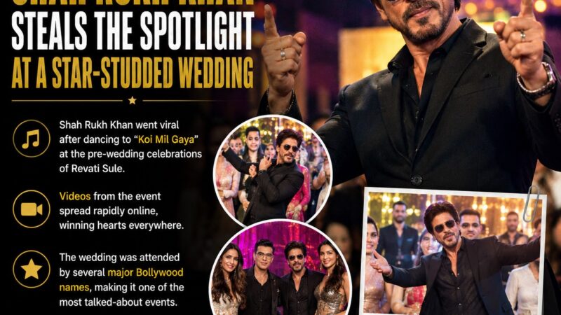 Shah Rukh Khan Steals the Spotlight at Star-Studded Pre-Wedding Celebration