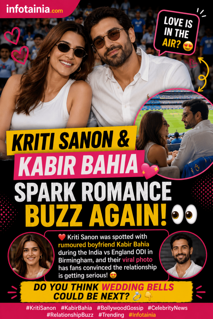 💘 Kriti Sanon & Kabir Bahia Spark Romance Buzz Again! 👀🏏