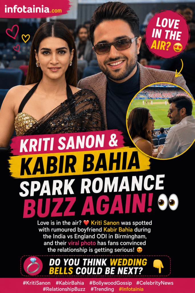 💘 Kriti Sanon & Kabir Bahia Spark Romance Buzz Again! 👀🏏